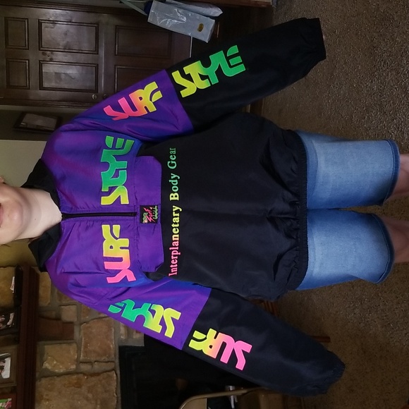 Vintage Surf Style Iridescent wind suit - Picture 1 of 6